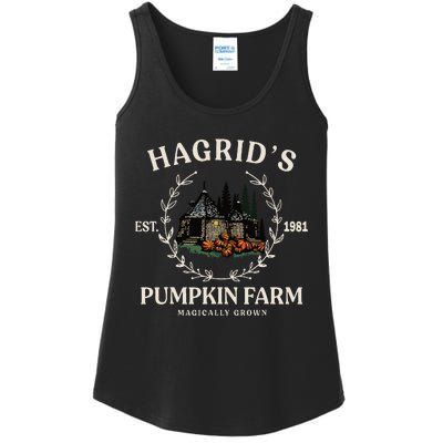 Fall HagridS Pumpkin Farm Patch Autumn Pumpkin Garden Ladies Essential Tank