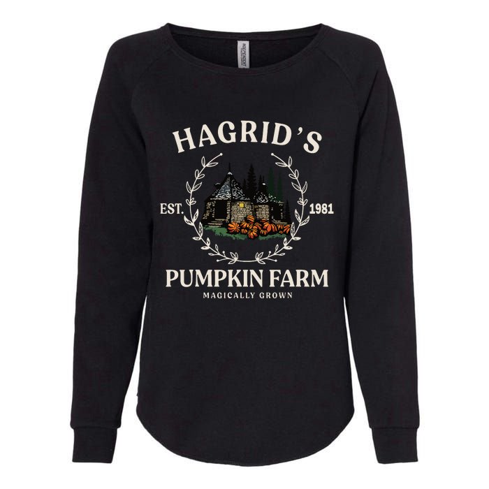 Fall HagridS Pumpkin Farm Patch Autumn Pumpkin Garden Womens California Wash Sweatshirt