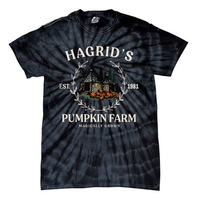 Fall HagridS Pumpkin Farm Patch Autumn Pumpkin Garden Tie-Dye T-Shirt