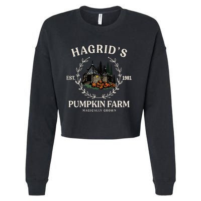 Fall HagridS Pumpkin Farm Patch Autumn Pumpkin Garden Cropped Pullover Crew