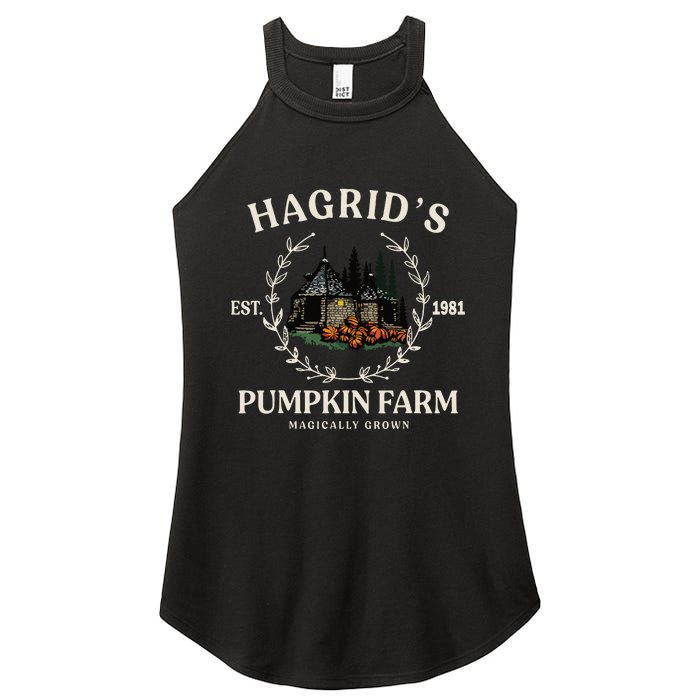 Fall HagridS Pumpkin Farm Patch Autumn Pumpkin Garden Women's Perfect Tri Rocker Tank