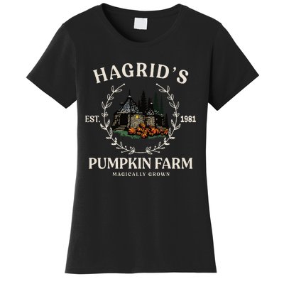 Fall HagridS Pumpkin Farm Patch Autumn Pumpkin Garden Women's T-Shirt