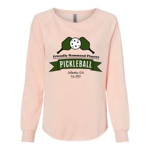 Friendly Hammond Players Pickleball Atlanta Womens California Wash Sweatshirt