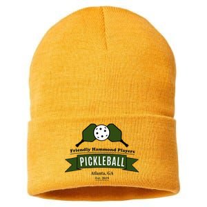 Friendly Hammond Players Pickleball Atlanta Sustainable Knit Beanie