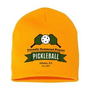 Friendly Hammond Players Pickleball Atlanta Short Acrylic Beanie