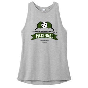 Friendly Hammond Players Pickleball Atlanta Ladies PosiCharge Tri-Blend Wicking Tank