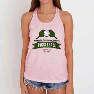 Friendly Hammond Players Pickleball Atlanta Women's Knotted Racerback Tank