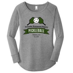 Friendly Hammond Players Pickleball Atlanta Women's Perfect Tri Tunic Long Sleeve Shirt