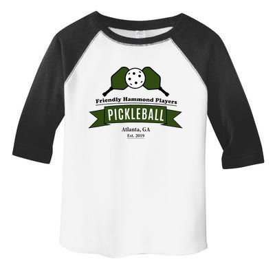 Friendly Hammond Players Pickleball Atlanta Toddler Fine Jersey T-Shirt