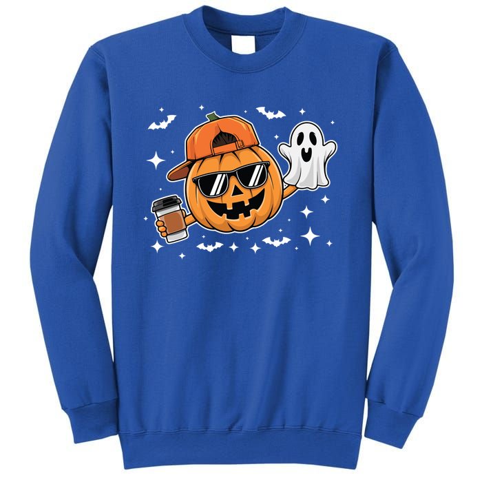 Funny Halloween Pumpkin Ghost Ing Coffee Gift Sweatshirt