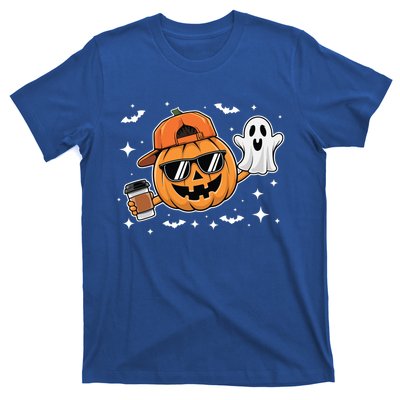 Funny Halloween Pumpkin Ghost Ing Coffee Gift T-Shirt