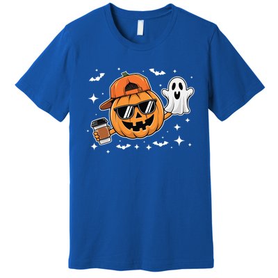 Funny Halloween Pumpkin Ghost Ing Coffee Gift Premium T-Shirt