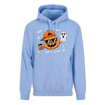 Funny Halloween Pumpkin Ghost Ing Coffee Gift Unisex Surf Hoodie