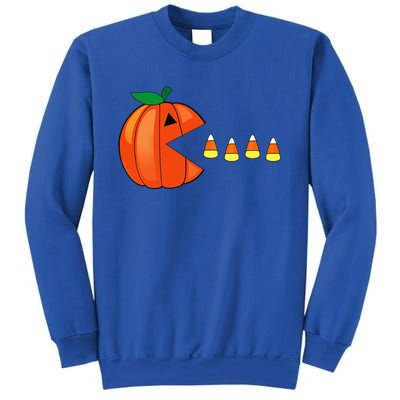 Funny Halloween Pumpkin Eating Candy Corn Sweatshirt