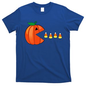 Funny Halloween Pumpkin Eating Candy Corn T-Shirt