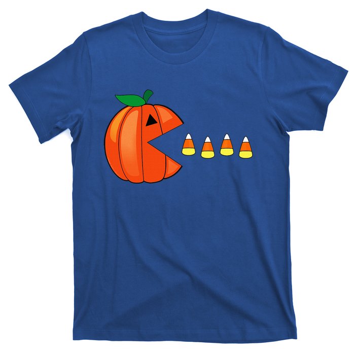 Funny Halloween Pumpkin Eating Candy Corn T-Shirt