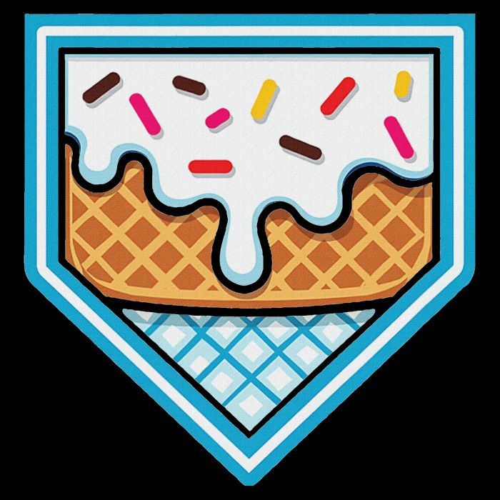Funny Home Plate Drip Ice Cream Softball Baseball 16 in Basic Backpack