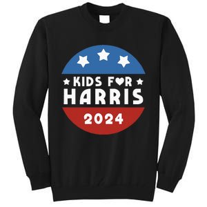 For Harris President Love Kamala Harris Tall Sweatshirt