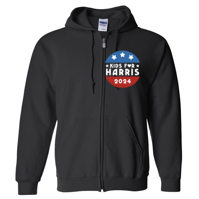 For Harris President Love Kamala Harris Full Zip Hoodie