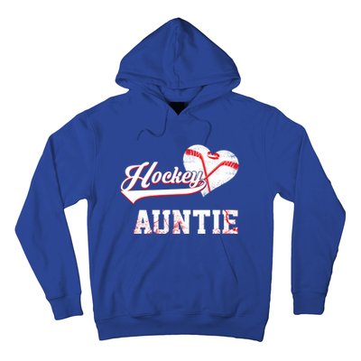 Family Hockey Player Funny Gift Hockey Auntie Cool Gift Hoodie