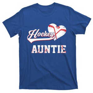 Family Hockey Player Funny Gift Hockey Auntie Cool Gift T-Shirt