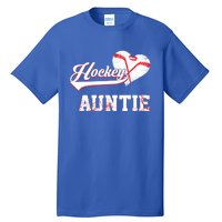 Family Hockey Player Funny Gift Hockey Auntie Cool Gift Tall T-Shirt