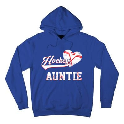 Family Hockey Player Funny Gift Hockey Auntie Cool Gift Tall Hoodie