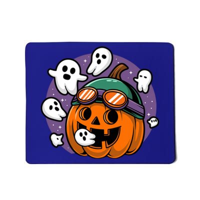 Funny Halloween Pumpkin Eating Ghost Gamer Meaningful Gift Mousepad