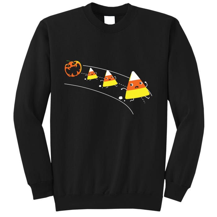 Funny Halloween Pumpkin Eating Candy Corn Sweatshirt