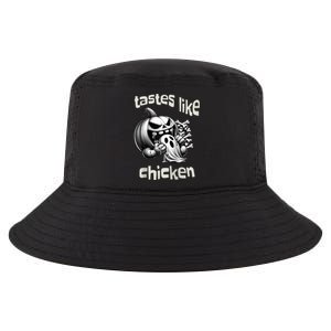 Funny Halloween Pumpkin Eating Ghost Tastes Like Chicken Cool Comfort Performance Bucket Hat