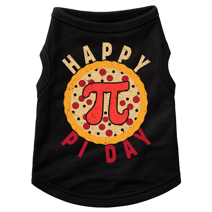 Funny Happy Pi Day Pizza Pie Doggie Tank