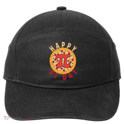 Funny Happy Pi Day Pizza Pie 7-Panel Snapback Hat
