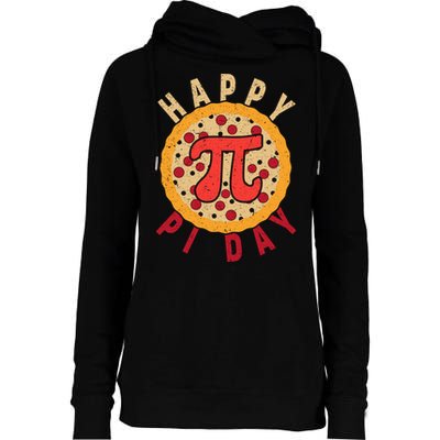Funny Happy Pi Day Pizza Pie Womens Funnel Neck Pullover Hood