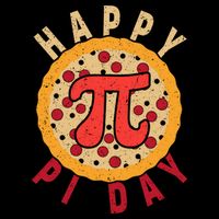Funny Happy Pi Day Pizza Pie Flat Bill Trucker Hat
