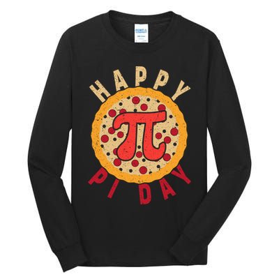 Funny Happy Pi Day Pizza Pie Tall Long Sleeve T-Shirt
