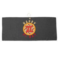 Funny Happy Pi Day Pizza Pie Large Microfiber Waffle Golf Towel