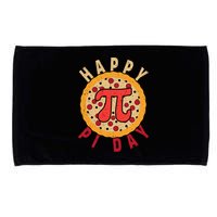 Funny Happy Pi Day Pizza Pie Microfiber Hand Towel