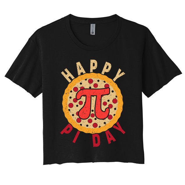 Funny Happy Pi Day Pizza Pie Crop Top