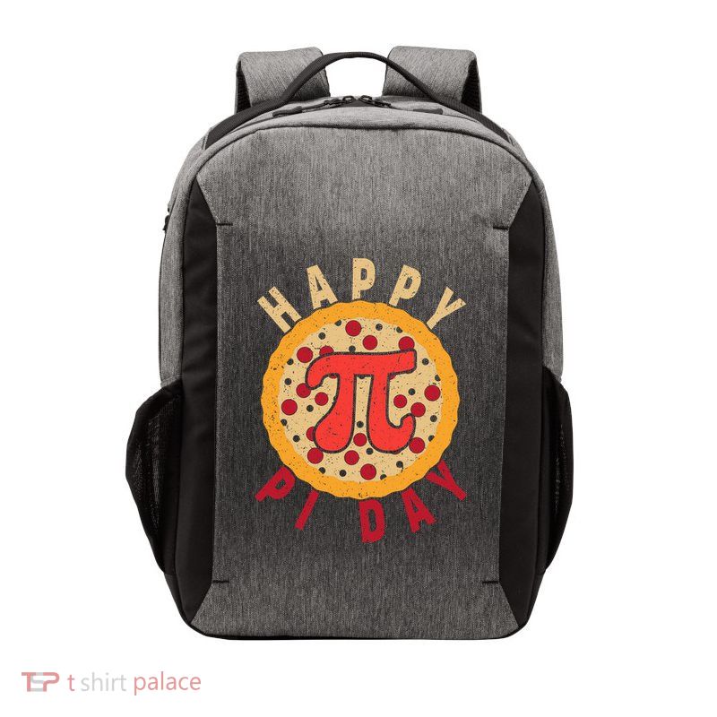 Funny Happy Pi Day Pizza Pie Vector Backpack