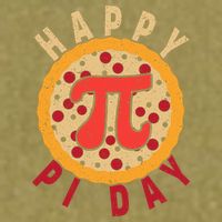 Funny Happy Pi Day Pizza Pie Garment-Dyed Women's Muscle Tee