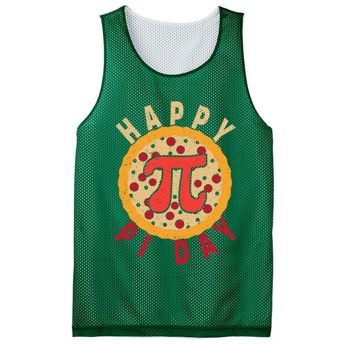 Funny Happy Pi Day Pizza Pie Mesh Reversible Basketball Jersey Tank