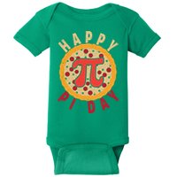 Funny Happy Pi Day Pizza Pie Baby Bodysuit