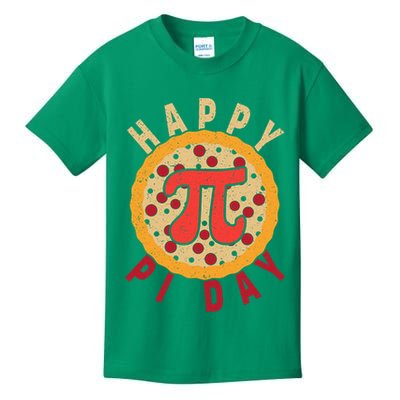 Funny Happy Pi Day Pizza Pie Kids T-Shirt