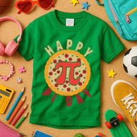 Funny Happy Pi Day Pizza Pie Kids T-Shirt