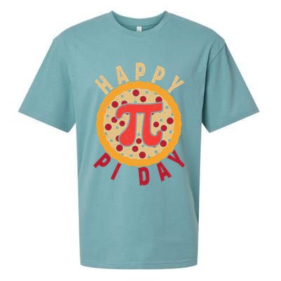 Funny Happy Pi Day Pizza Pie Sueded Cloud Jersey T-Shirt