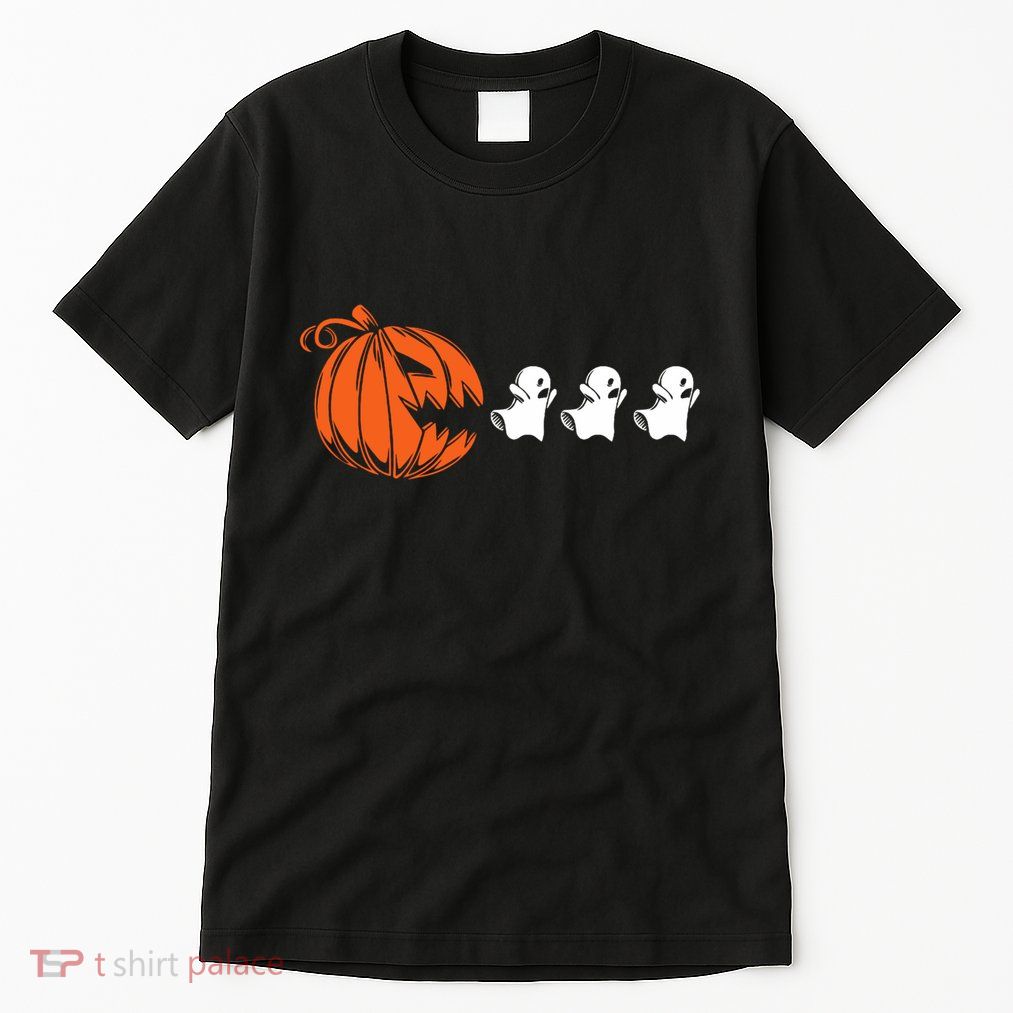 Funny Halloween Pumpkin Eating Ghost Gamer Tall T-Shirt