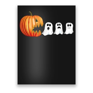 Funny Halloween Pumpkin Ghosts Jack O Lantern Poster