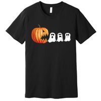 Funny Halloween Pumpkin Ghosts Jack O Lantern Premium T-Shirt