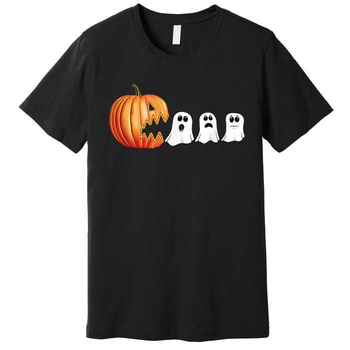 Funny Halloween Pumpkin Ghosts Jack O Lantern Premium T-Shirt