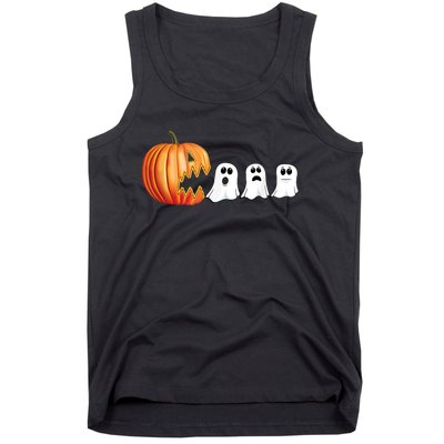 Funny Halloween Pumpkin Ghosts Jack O Lantern Tank Top